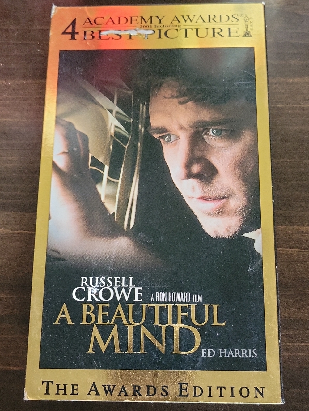 A Beautiful Mind (Gold) VHS- Russell Crowe - The Awards Edition